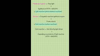 PHOTOSYNTHESIS IN HIGHER PLANTS Notes Class:11 NEET short notes #shorts  #neet2022  ☀️⚕️