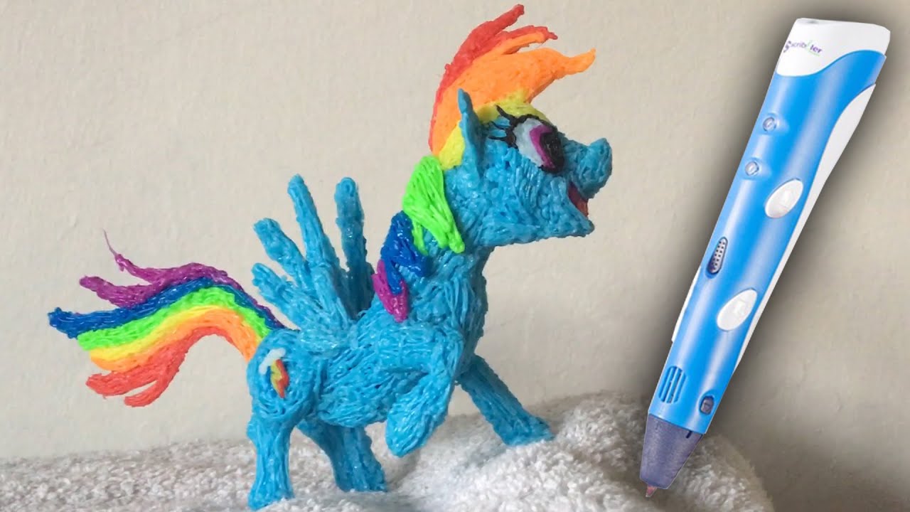 3D Pen Art Rainbow Dash My Little Pony MLP YouTube