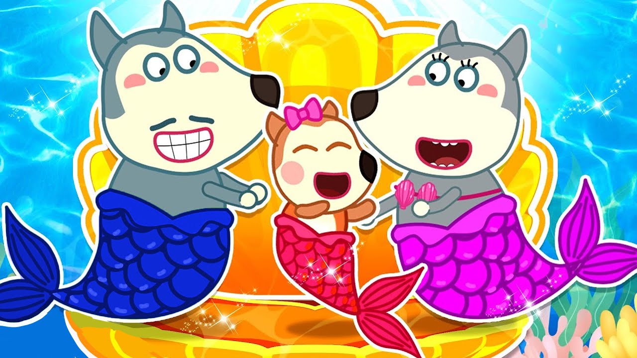 Pour La Première Fois, Une Sirène Est Née, Les Parents Sont Heureux😘Nouveaux Épisodes de Wolfoo 2025