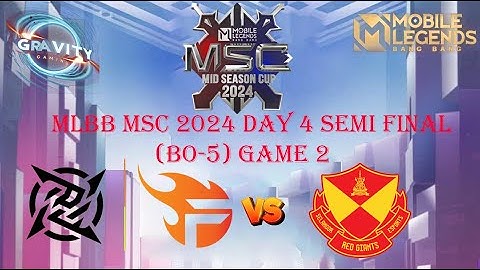 (SRG vs NIP Flash) MLBB MSC 2024 (Day 3) (Semi Final)  (Game 2)