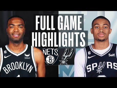 Brooklyn Nets vs. San Antonio Spurs Full Game Highlights | Jan 17 | 2022-2023 NBA Season
