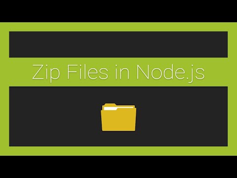 Quick and Easy Library for Working with Zip Files in Node.js
