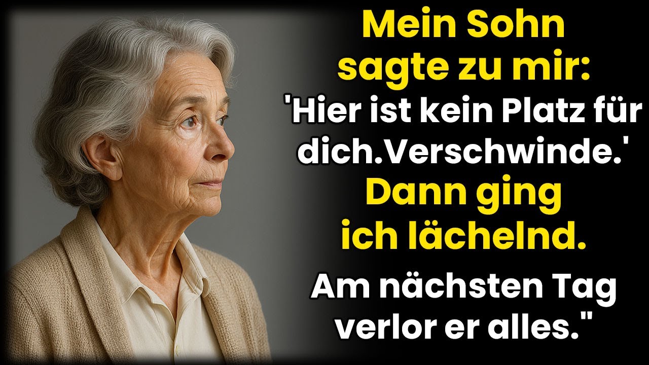 Hier ist kein Platz für dich“, sagte mein Sohn. Ich ging… doch am nächsten Tag…