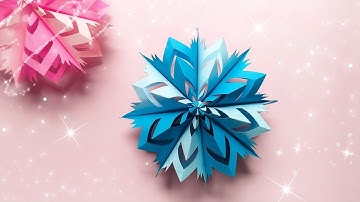 Easy 3D Paper Snowflakes | Paper Christmas Decorations | Christmas Papercraft