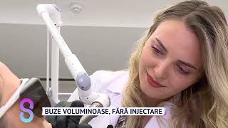 Buze voluminoase, fără injectare