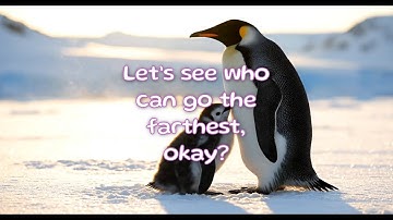 Relaxing Video🐧“Let’s see who can go the farthest, okay?” | For Penguin lovers