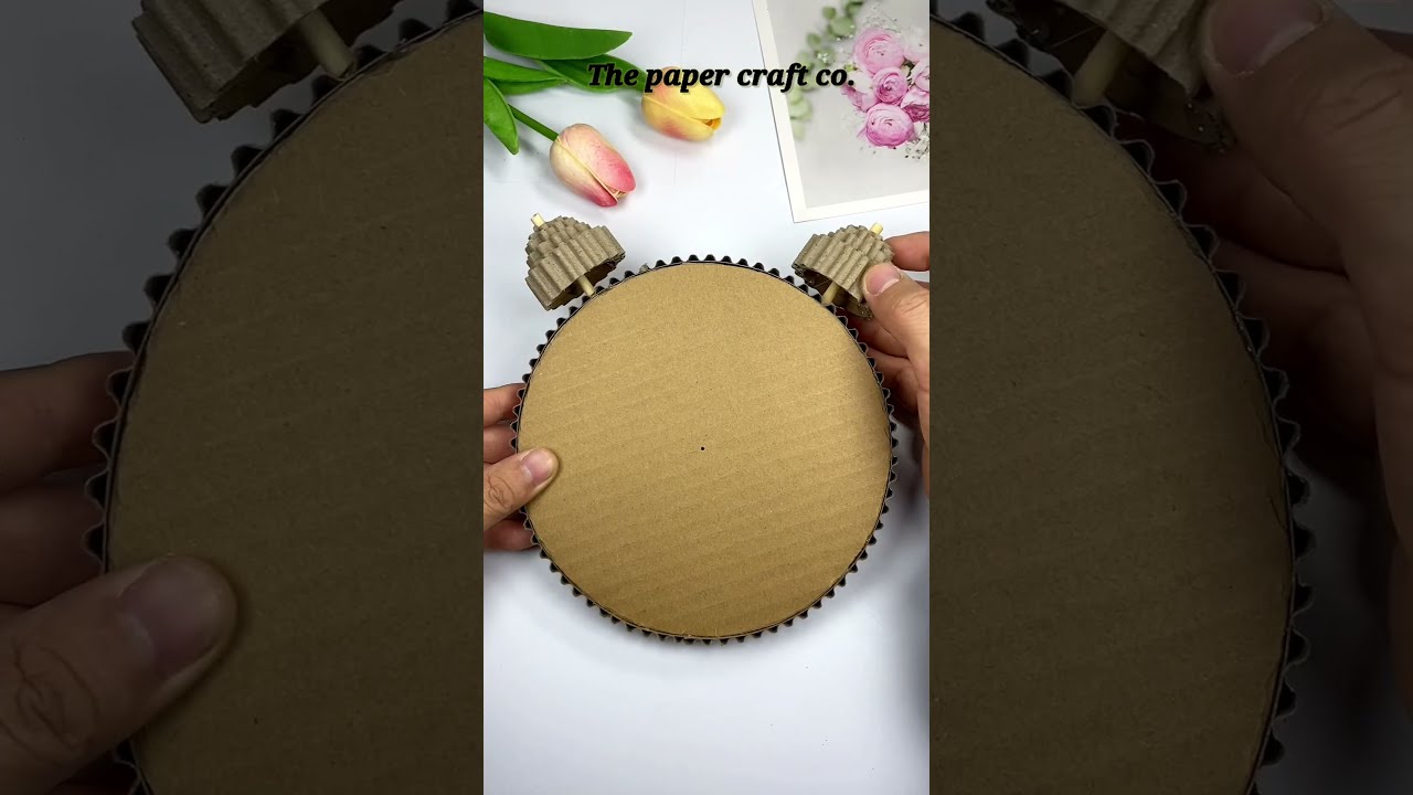 How To Make Wall Clock At Home Homemade Paper Papercraft Diycrafts Wallclock 