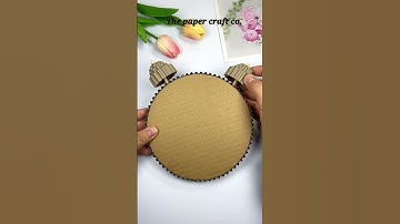 How to Make Wall clock at home | Homemade paper wall clock | #papercraft | #diycrafts | #wallclock |