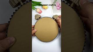 How to Make Wall clock at home | Homemade paper wall clock | #papercraft | #diycrafts | #wallclock |