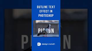 Create AMAZING photoshop Outline Text Effects  | @design.rockdh  #texteffect #outlinetexteffect