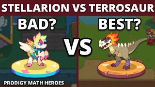 Stellarions Vs Terrosaur Whos The Best One? Prodigy Math Heores