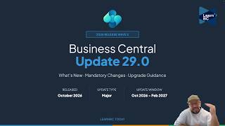 Business Central Update 29.0 | 2026 Release Wave 2: What's New, Mandatory Changes & Upgrade Guidance