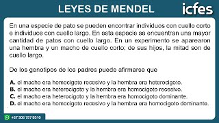 📚 ICFES 2024 - LEYES DE MENDEL