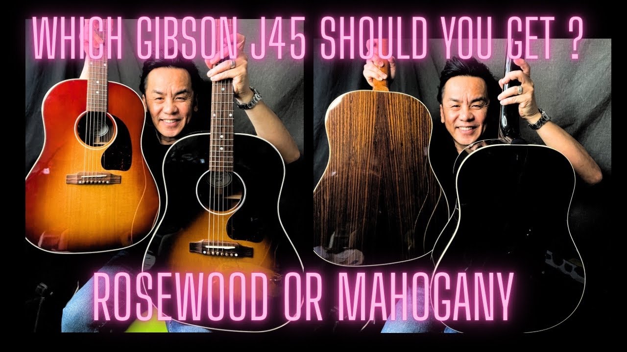 GIBSON Mahogany Vs Rosewood - Battle of the GIBSON J45 Standard