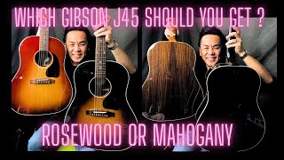 Gibson J-45 Rosewood VS 2006山野楽器 オレンジラベル GIBSON Mahogany Vs Rosewood - Battle of the GIBSON J45 Standard