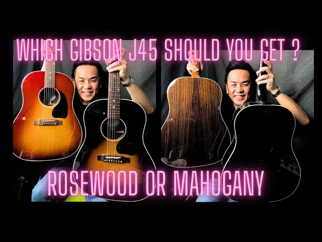 Gibson J-45 Rosewood VS 2006山野楽器 オレンジラベル GIBSON Mahogany Vs Rosewood - Battle of the GIBSON J45 Standard
