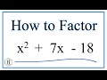 Factoring Quadratic Equations Concepts