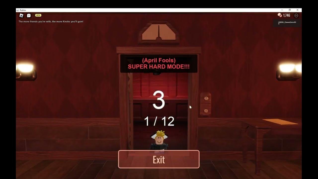Tutorial On How To Play Doors Super Hard Mode After April Fools YouTube