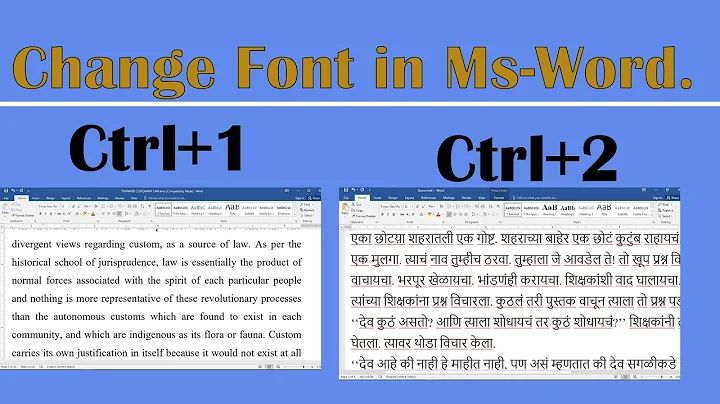 How to change Three different font in Ms Word with shortcut Key (in Nepali) English, Nepali & Limbu