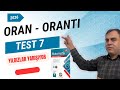 Oran - Orantı Test - 7 | YILDIZLAR YARIŞIYOR | Bilgisarmal TYT Matematik Soru Bankası Çözümleri