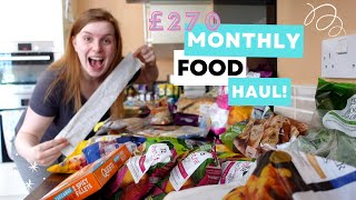 MONTHLY FOOD HAUL | Spending £270 on food! VEGAN grocery haul for a family of 4! Part 2