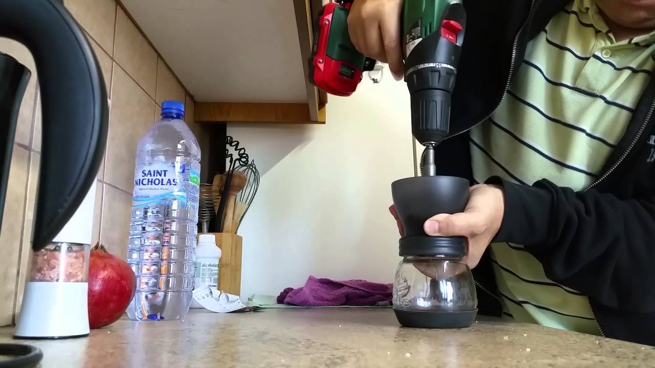 Manual Ceramic Burr Coffee Grinder