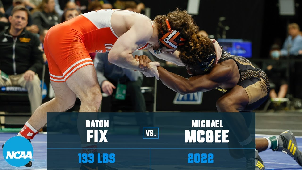 Daton Fix vs. Michael McGee 2022 NCAA wrestling championship semifinal