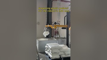 Unpacking plastic pellets? For the robot, it’s that easy #depalletizing