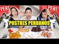 ESPAÑOLES PROBANDO POSTRES PERUANOS 😱🇵🇪