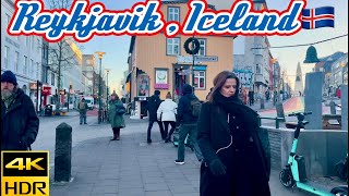 [4KHDR] Reykjavik,Iceland Walking Tour/ Ingolfur Square to Hallgrimskirkja Church