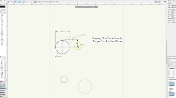 Drawing a Circle Tangent to Another Circle.  Or, the Snowman.  Vectorworks 2013