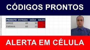 Exibir Célula de Planilha Excel em ALERTA piscando via Macro Excel VBA