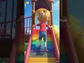 Funny Kids Slide Adventure 🌈🛝 | Cute Baby Playground Animation#kids