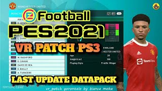 PES 2021 PS3 VR PATCH LAST UPDATE