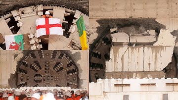 Giant boring machine breaks through to complete HS2’s last tunnel | SWNS