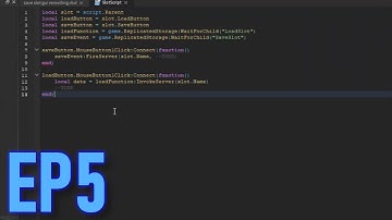 Ep  5 Roblox Save Slots - Client Side And Button Events