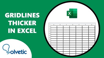 Gridlines Thicker in Excel