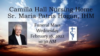 Sister Maria Patris Hogan IHM, Funeral Service