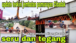 JABAR ISTIMEWA ‼️ melihat proses pemasangan BOK girder jembatan pamuruyan Cibadak 