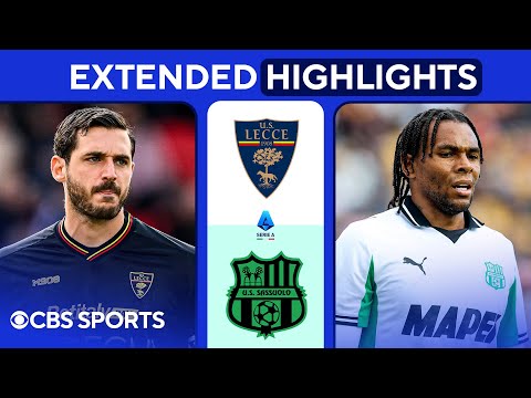 Lecce vs. Sassuolo: Extended Highlights | Serie A | CBS Sports Golazo
