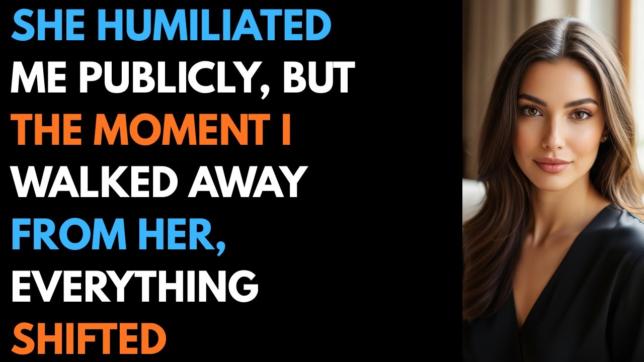She Humiliated Me Publicly, But the Moment I Walked Away From Her