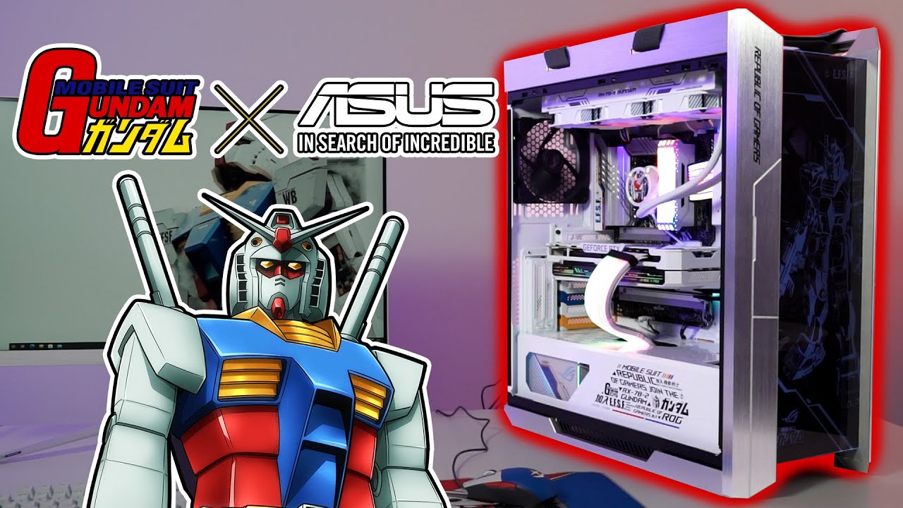 IT'S BEAUTIFUL!!! ⚠ FULL ⚠ ASUS ROG x Gundam build! - YouTube