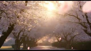 Cherry Blossom Rain | 1 Hour Romantic Spring Music 🌸