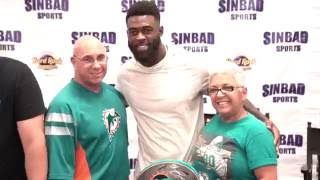 MIAMI DOLPHINS SAFTEY RESHAD JONES AUTOGRAPH SIGNING SINBAD SPORTS