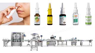 Celebrity Automatic Liquid Spray Bottle Filling Capping Labeling Machine Nasal Spray Filling Production Line Net Worth
