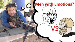 Should men even have emotions?🗿 Steyr AUG LMG A3M2 / Accuracy International AXSR