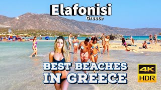 Elafonissi Greece - Summer 2021- Beach Walk - Crete Island 