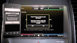 SYNC 2 Pair phone (touch Screen)