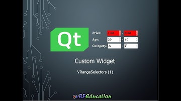 Qt Custom Widgets - vRangeSelectors