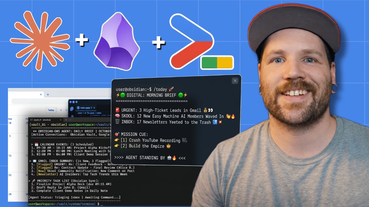 Google Workspace CLI + Claude Code gives Obsidian Superpowers! - YouTube